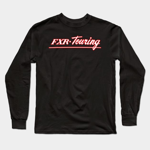 F X R - Touring Solid White and Red Long Sleeve T-Shirt by the_vtwins